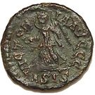 Nummus - Valentinianus II (VICTORIA AVGG; Siscia mint)