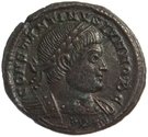 Follis - Constantinus II (GLORIA EXERCITVS; Two standards; Treveri)
