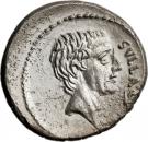 Denarius (Pompeia: Quintus Pompeius Rufus; SVLLA•COS / Q•POM•RVFI RVFVS•COS)