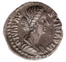 Denarius - Faustina II (Altar: CONSECRATIO)