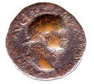 As - Titus (VICTORIA NAVALIS SC; Strike under Vespasianus; Lugdunum mint)