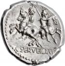 Denarius (Servilia: Gaius Servilius; ROMA / C•SERVEILI•M•F)