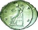 Antoninianus - Salonina (VESTA; seated with palladium; Lugdunum)