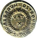 Nummus - Crispus (CAESARVM NOSTRORVM VOT X; Siscia mint)
