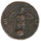 As - Vespasianus (COS III / SC; Eagle; Lugdunum mint)