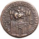Sestertius - Claudius (NERO CLAVDIVS DRVSVS GERMAN IMP SC; Rome mint)
