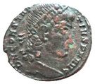 Nummus - Constantius II (GLORIA EXERCITVS; Constantinople mint)
