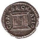 Denarius - Faustina II (Altar: CONSECRATIO)