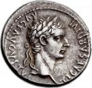 Denarius - Tiberius (PONTIF MAXIM; Lugdunum)