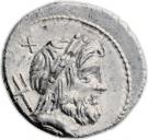 Denarius (Lucretia: Lucius Lucretius Trio; L•LVCRETI TRIO)