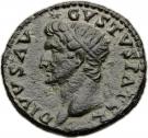 As - Augustus (IMP T CAES AVG RESTITVIT SC; Honour Strike under Titus; Rome mint)