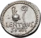 Denarius - Cassius (C•CASSI•IMP LEIBERTAS / LENTVLVS SPINT)