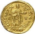 Solidus - Valentinianus III (VICTORIA AVGGG; Ravenna)