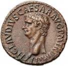 As - Claudius (SC; Minerva; Rome mint)