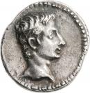 Denarius - Augustus (AVGVSTVS; Colonia Patricia mint)