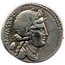 Denarius (Egnatia: Caius Egnatius Maxsumus; C EGNATIVS CN F CN N)