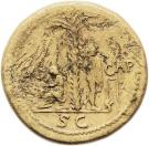Sestertius - Titus (IVD CAP SC; Head left; Standing captive right looking back; Rome mint)