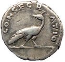 Denarius - Faustina I (CONSECRATIO: Peacock)