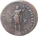 As - Domitianus (IOVI CONSERVATORI SC; Rome mint)
