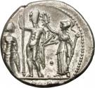 Denarius (Cornelia: Cornelius Blasio; CN•BLASIO•CNF / ROMA)