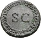 Sestertius - Agrippina Senior (TI CLAVDIVS CAESAR AVG GERM P M TR P IMP P P SC; Honour Strike under Claudius; Rome mint)