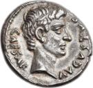 Denarius - Augustus (C ANTISTIVS REGINVS III VIR; Rome mint)