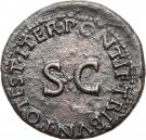 As - Drusus (PONTIF TRIBVN POTEST ITER SC; Strike under Tiberius; Rome mint)