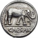 Denarius - Julius Caesar (CAESAR; Elephant)