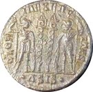 Follis - Constans I (FL CONSTANTIS BEA C / GLORIA EXERCITVS, Siscia mint)