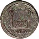 Sestertius - Tiberius (ROM ET AVG; Strike under Augustus; Lugdunum mint)