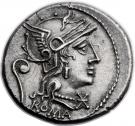 Denarius (Servilia: Gaius Servilius Vatia; ROMA / C•SERVEIL)