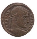 Nummus - Constantinus I (VIRTVS AVGG S-F, Arles mint, 4th type)