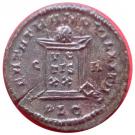 Nummus - Constantinus II (BEATA TRANQUILLITAS, Lyons mint, 1st type)