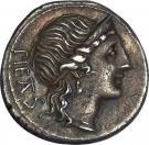 Denarius (Herennia: Marcus Herennius; PIETAS / M•HERENNI)