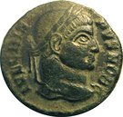 Nummus - Crispus (CAESARVM NOSTRORVM VOT X; Siscia mint)