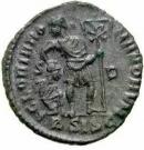 Nummus - Valentinianus I (GLORIA ROMANORVM, Siscia mint)