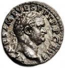 Quinarius - Titus (VICTORIA AVGVSTI; Victory seated; Strike under Vespasianus; Rome mint)