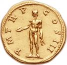 Aureus - Hadrianus (P M TR P COS III: Genius)
