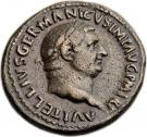 As - Vitellius (PROVIDENT SC; Rome mint)