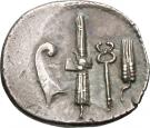 Denarius (Norbana: Gaius Norbanus; C•NORBANVS)
