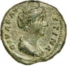 Dupondius - Faustina I (AETERNITAS: Juno)