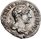 Denarius - Hadrianus (P M TR P COS III: Galley)