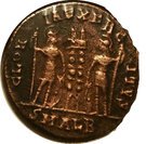 Nummus - Constantinus I (GLORIA EXERCITVS, Alexandria mint)