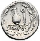 Denarius (Caecilia: Quintus Caecilius Metellus Pius; IMPER)