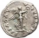 Quinarius - Titus (VICTORIA AVGVSTI; Victory standing; Strike under Vespasianus; Rome mint)