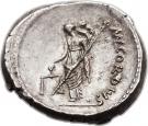 Denarius (Cordia: Manius Cordius Rufus; RVFVS•III•VIR / MN•CORDIVS)