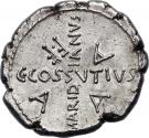 Denarius - Julius Caesar (CAESAR PARENS•PATRIAE / C•COSSVTIVS MARDIANVS A A A F•F)