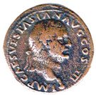As - Vespasianus (AEQVITAS AVGVSTI SC; Lugdunum mint)