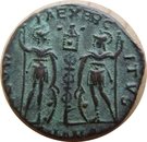 Nummus - Constantius II (GLORIA EXERCITVS, cuirassed bust and dots surrounding the standard, Antioch mint)