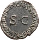 As - Germanicus (C CAESAR DIVI AVG PRON AVG P M TR P IIII P P SC; Honour Strike under Caligula; Rome mint)